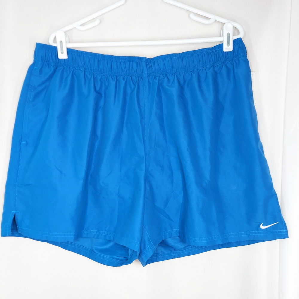 Nike Men's Sporty Blue Quick Dry Swimming Bathing Suit Shorts Size XXL NWT